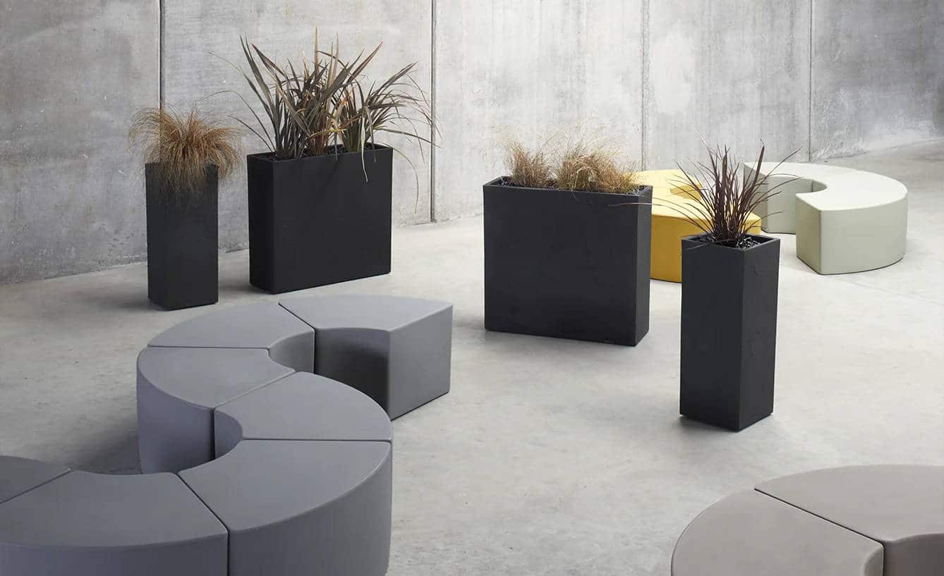 vasar telcom collezione ardesia vasi in stile urbanistico moderno da design