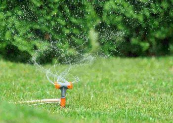 irrigazione del prato recupero acqua piovana