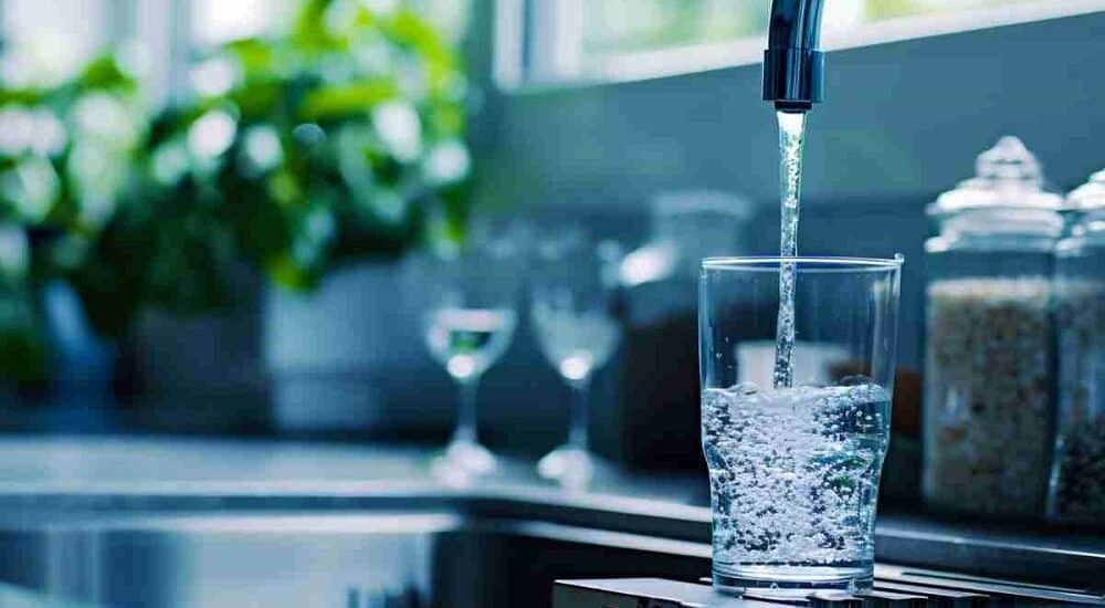riserva idrica domestica con serbatoio di stoccaggio acqua potabile